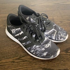 Adidas Running Shoes Black and White 8W